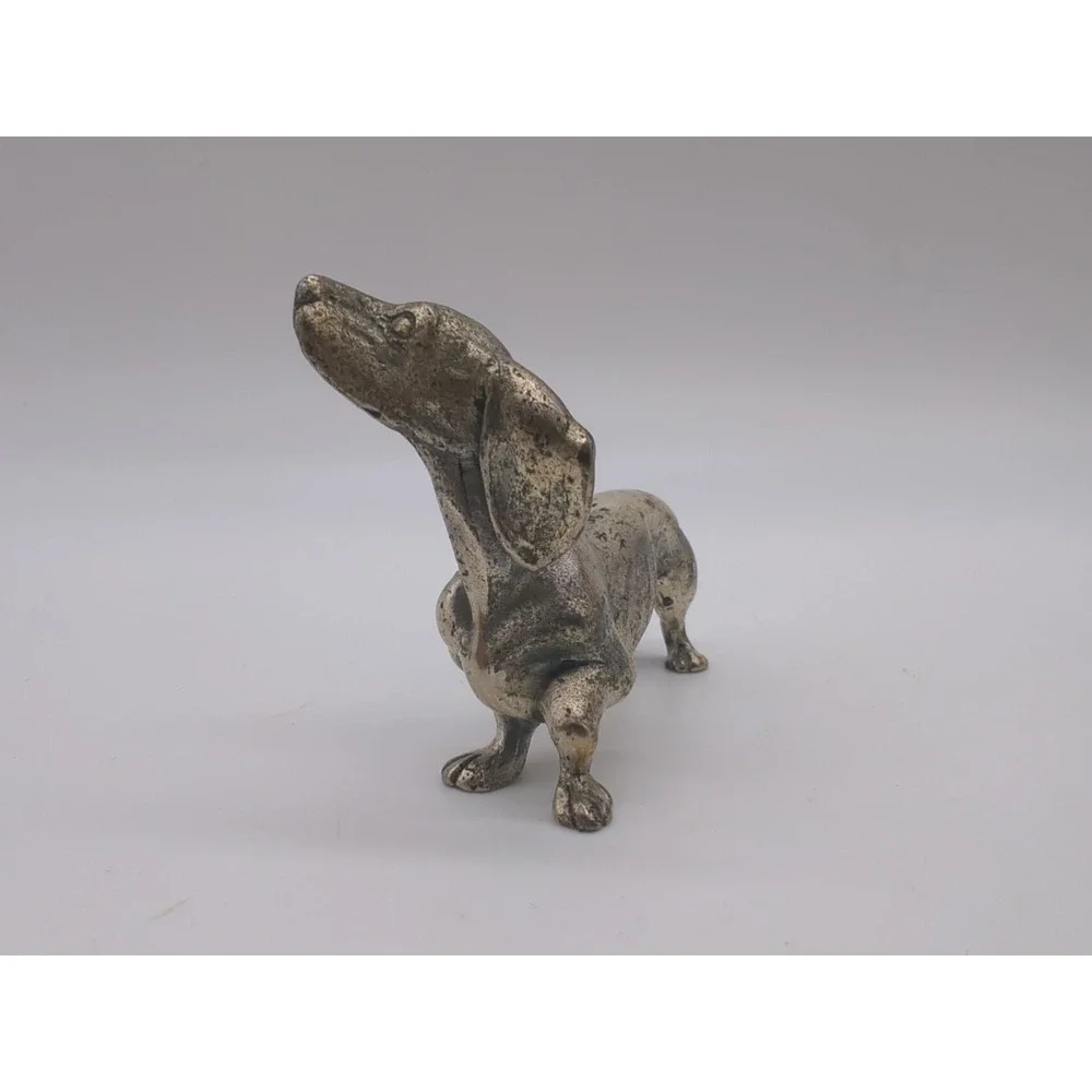 Peltro Pewter Italy Female Dachshund Doxie Doxy Dackel Puppy Dog Animal Figurine